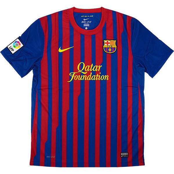 Tailandia Camiseta Barcelona 1ª Retro 2011 2012 Azul Rojo